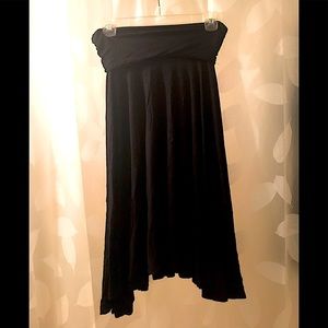 Lapis-black cotton summer beach mini dress/skirt or top. Size M. Flattering!